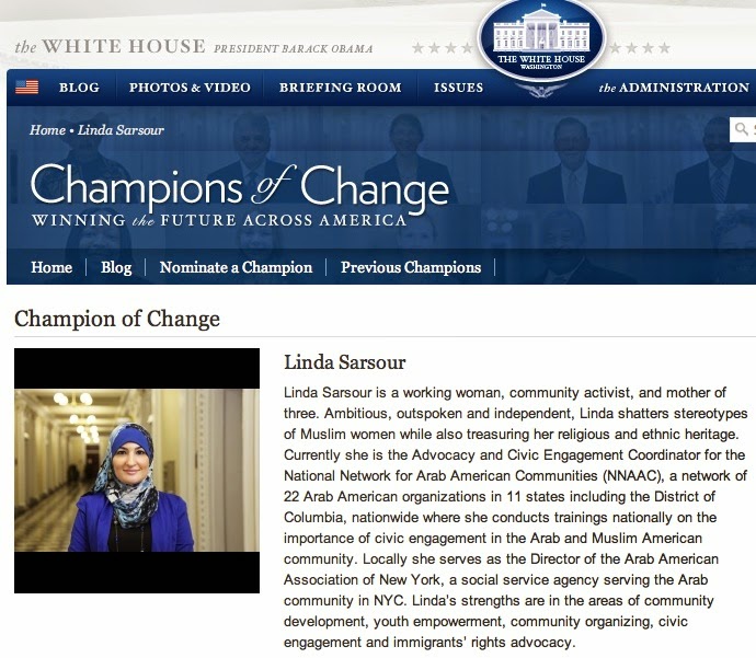 Image result for pics of linda sarsour with obama