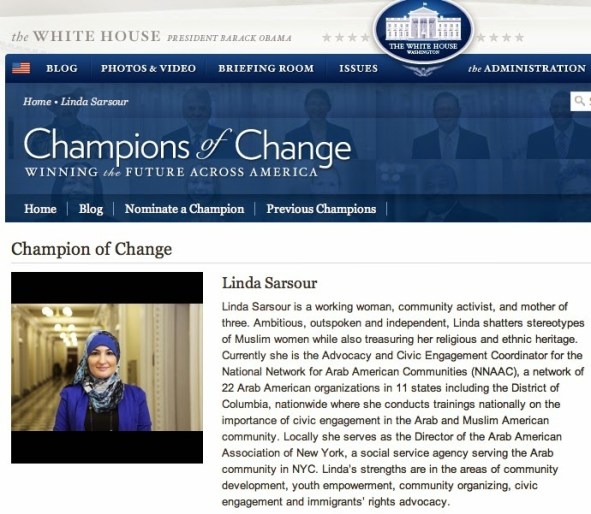 Image result for pics of linda sarsour with obama
